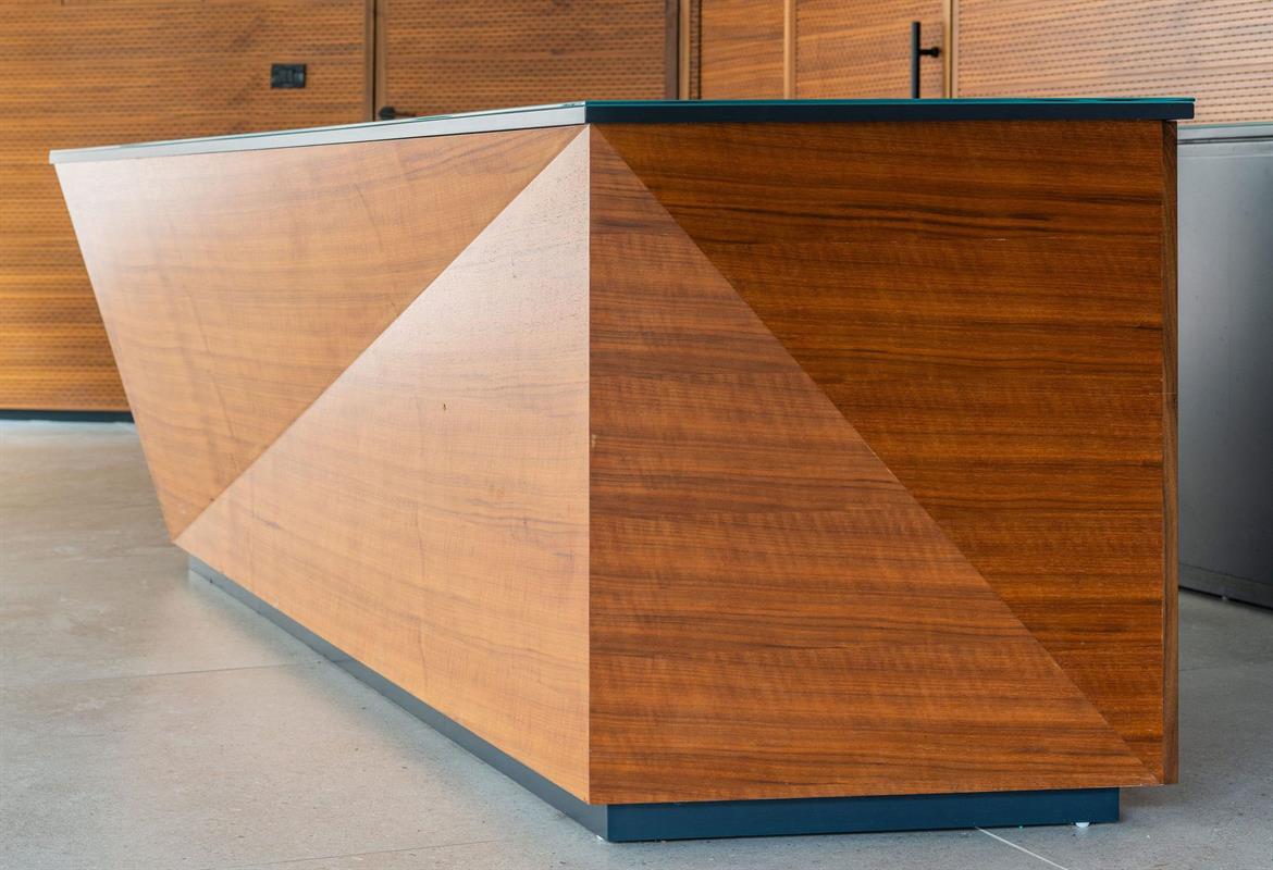 wood counter